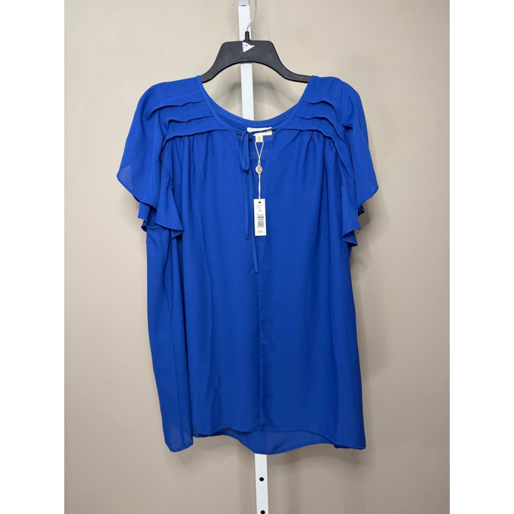 Women's Max Studio Cobalt Blue Blouse 2X
